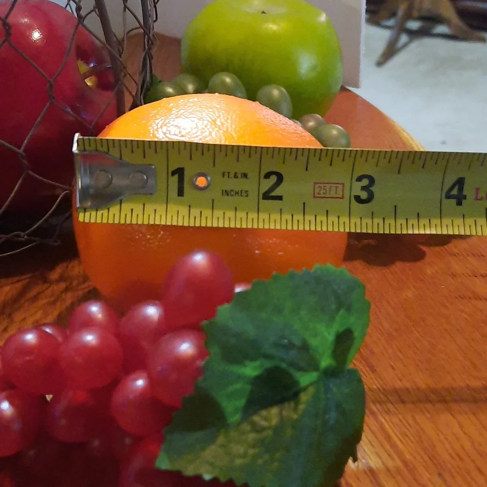 Fruit in a metal basket